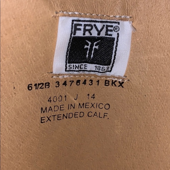 New Frye tall leather boots size-6.5 B - Picture 5 of 7
